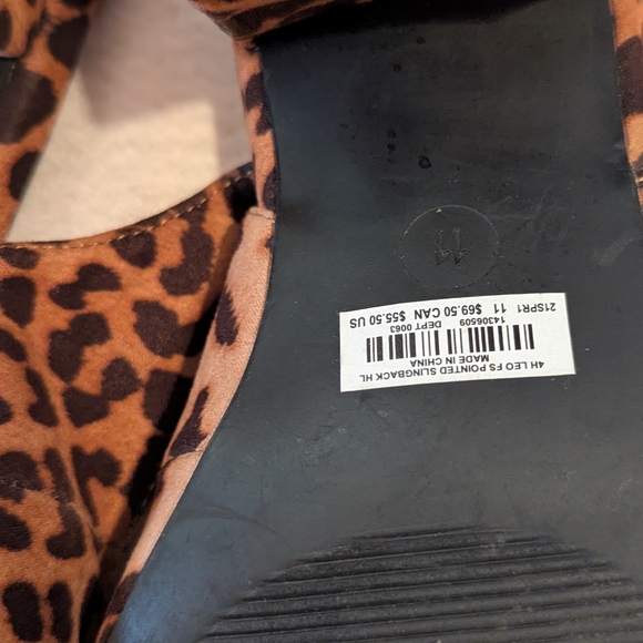 Torrid Brown Leopard Print Slingback Heels - Picture 3 of 6
